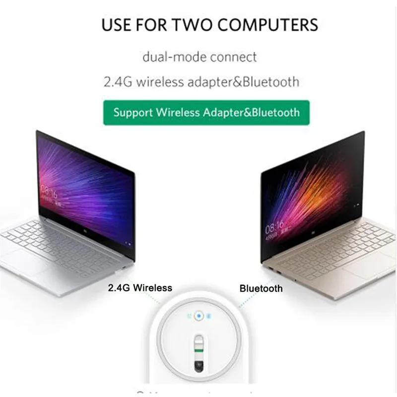 Оригинальная Портативная Беспроводная игровая мышь Xiaomi Mi оптическая Bluetooth 4 0 Wi Fi