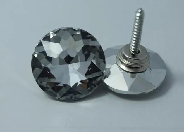 

1000pcs/lot 20-30mm gem flowers Glass Crystal Nails Button Crystal buckle soft bag. Sofa nails. diamond buckle. Crystal Buttons