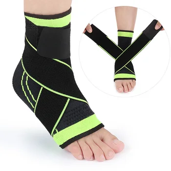 

1PCS Sports Nylon Strap Ankle Support Brace Badminton Basketball Football Taekwondo Fitness Heel Protector 3D Weaving Elastic