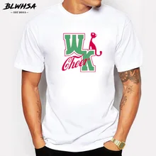 WK Elogio Impresso BLWHSA Dos Homens Personalizados T-shirt do Verão de Algodão de Manga Curta Casual Masculino Tops Hipster Cat Sombra Legal Engraçado Tee