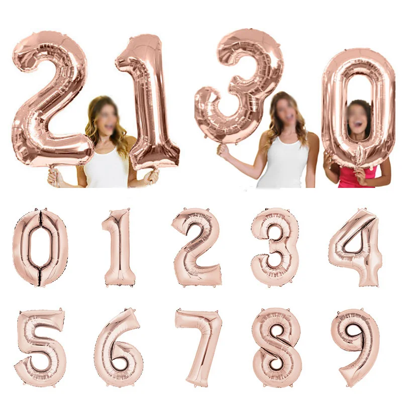 16-32-40-inch-Anzahl-Folienballons-Rose-Gold-Digit-Heliumballons-Geburtstag-Party-Hochzeitsdekor-Ereignis-Party-liefert
