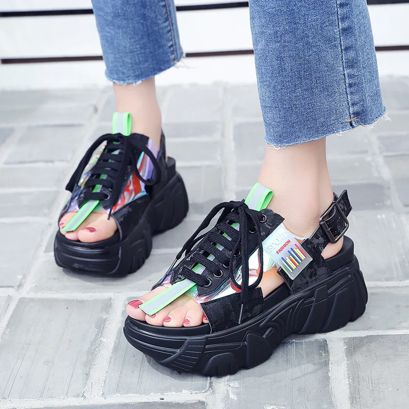

YRRFUOT Fashion Shoes For Women Flyknit Comfortable Brand Woman Fashion Sandals Leisure Shoes Zapatos Mujer Women Casual Shoes