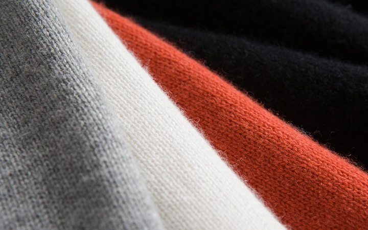 Коза Кашемир вязать женщин Новая мода Половина рукава пуловер свитер Оранжевый Красный 3 цвета S/M/L