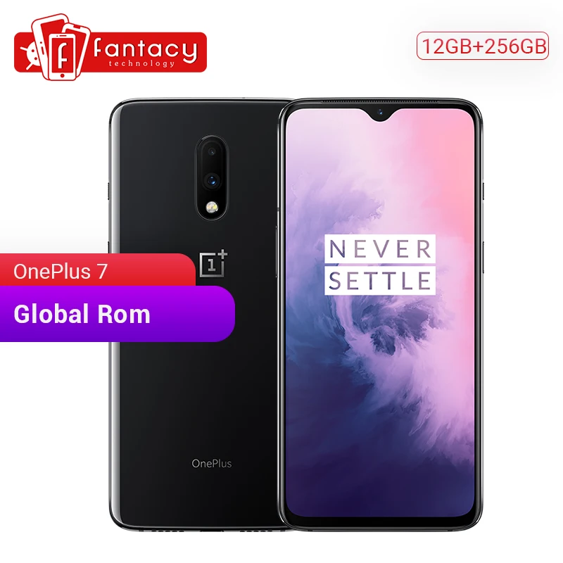 Gloabl rom Oneplus 7 12 Гб ОЗУ 256 ПЗУ Смартфон Snapdragon 855 6 41 дюймов AMOLED дисплей отпечаток