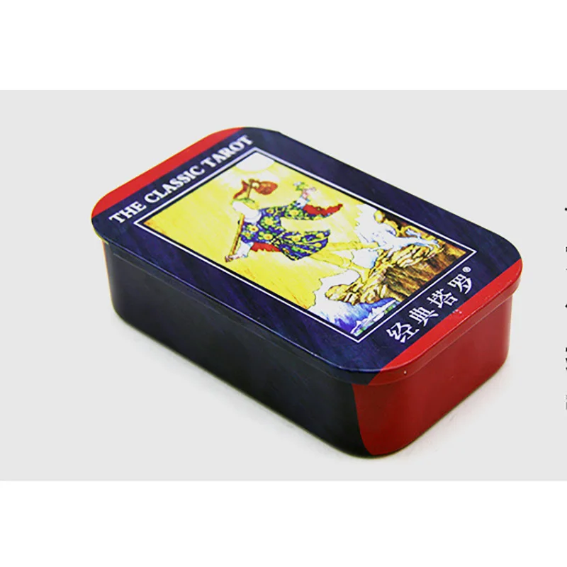 3 вида вариант металлическая коробка настольная игра, Карты Таро 78 шт./компл. предусмотрена игральных карт настольная игра, карты Таро для