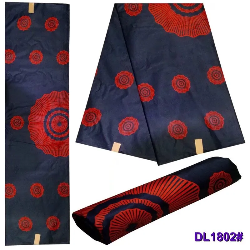 

2019 Ankara African Polyester Wax Prints Fabric High Quality 6 yards African Fabric for Party Dress 1307-100