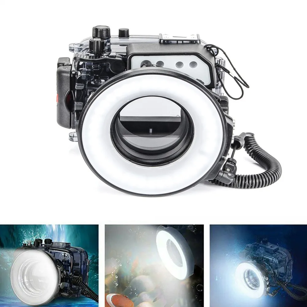 Seafrogs Underwater Macro Ring Flash Light for Fujifilm X100F Waterproof Housing Case Underwater Diving Camera Fill Lighting