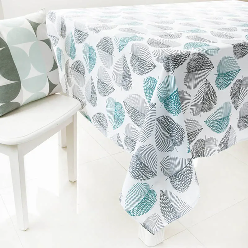

Table Cloth Rectangular Pastoral Style Tropical Plants Printed Tablecloth Home Protection And Decoration Elegant Table Cover