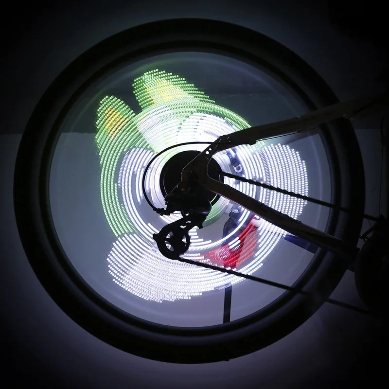 64 светодиодных разноцветных двухсторонних фонарей для велосипеда DIY Led USB