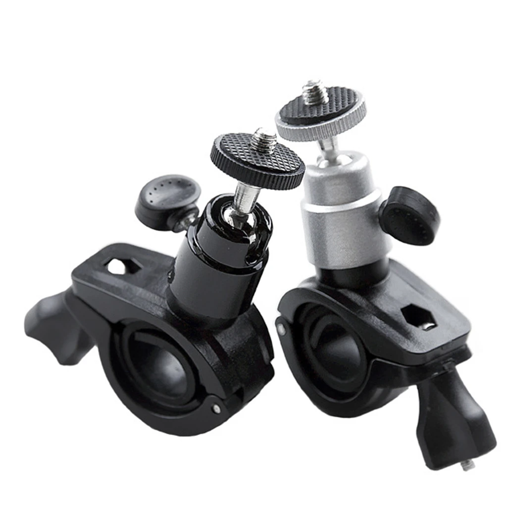 Aluminum Alloy Camera Mount Bike Motorbike Front Bar Handlebar Camera Support Rack 360 Degree