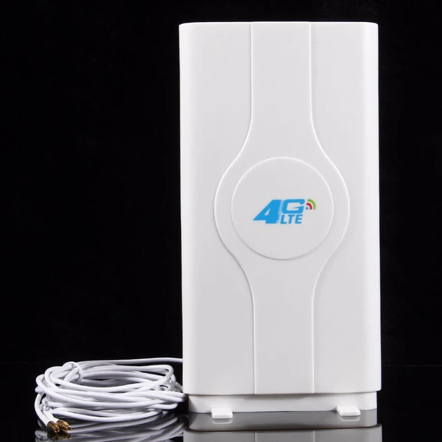 JINYANG Antenna LF-ANT4G01 Indoor 88dBi 4G LTE MIMO Antenna with 2 PCS 2m Connector Wire SMA Port