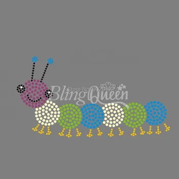 

BlingQueen 25PCS/LOT Hot Fix Rhinestone Sequin Motif Animal Design