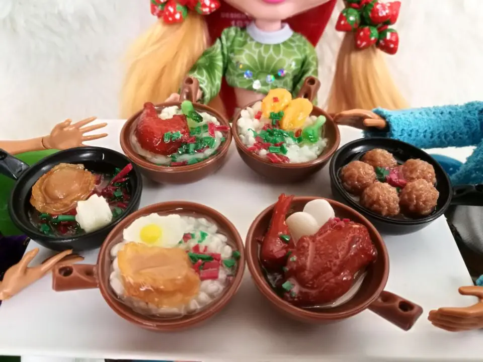 4 шт. имитация еды casserol для blyth 1/6 аксессуары куклы реквизит фотографий 30 см кукла