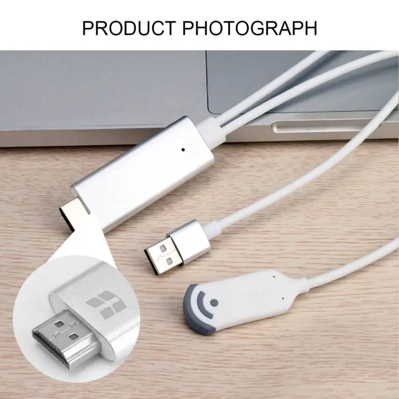 Wireless Receiver 2.4G HDMI HDTV Converter Adapter 1080P MHL HDMI Cable for iPhone Android USB to WIFI Transmitter HDMI Cable