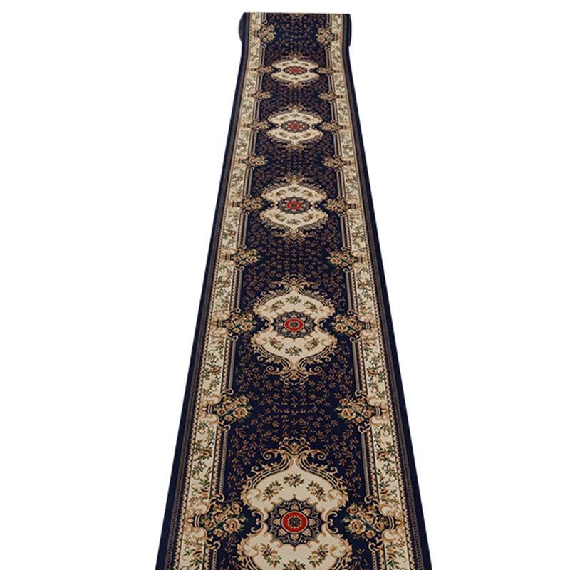 

European and Ameircan Style Hallway Carpet Jacquard Modern Pattern Absorbent Non-slip Carpet Rug Runner For Living Room Bedroom