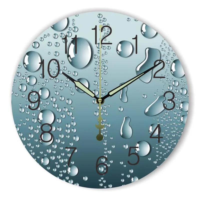 Modern 12 inch Wall clocks home decor fashion 3D water drop clock