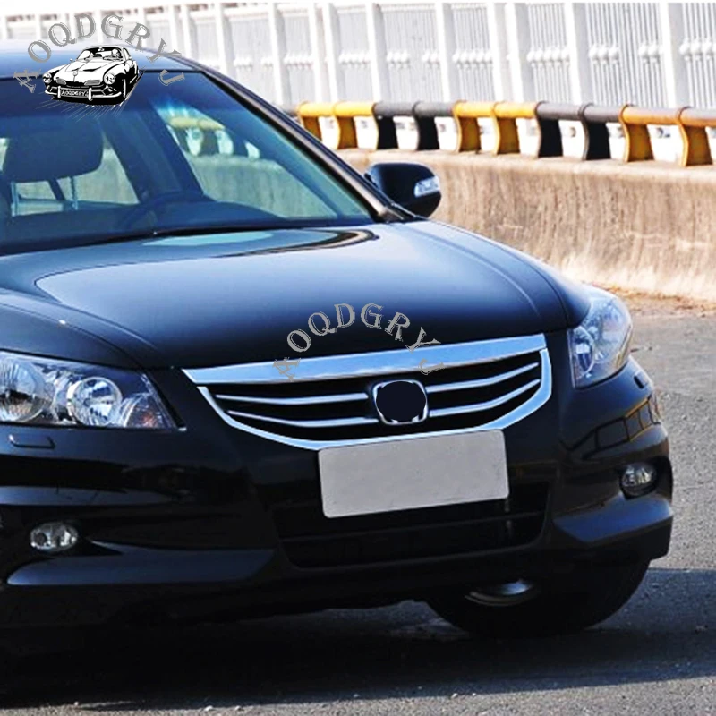 ABS Хром передний бампер Гриль Накладка Декоративная полоса подходит для Honda Accord Sedan 2011-2012 автомобильный Стайлинг