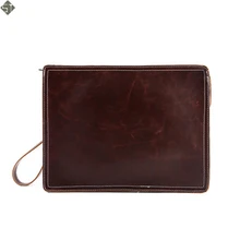 FUSHAN Crazy horse Leather Men Bag Men Messenger Bags Shoulder Crossbody Bags for Man Handbag Casual Men’s Leather Bag Hot Sale
