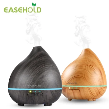 

EASEHOLD RU 150ml Essential Oil Diffuser Wood Grain Ultrasonic Cool Mist Humidifier 7 Colors Changing LED Lights Auto Shut-off