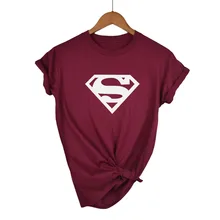 Футболка с суперменом Харадзюку, женская футболка в Корейском стиле, футболка с вышитым котом kawaii, хлопковые топы, футболка, camiseta feminina, Лидер продаж