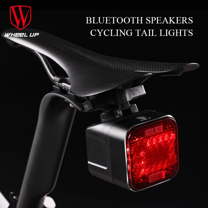 wheel up bicycle light bluetooth speakers seatpost bike bluetooth bicycle lights