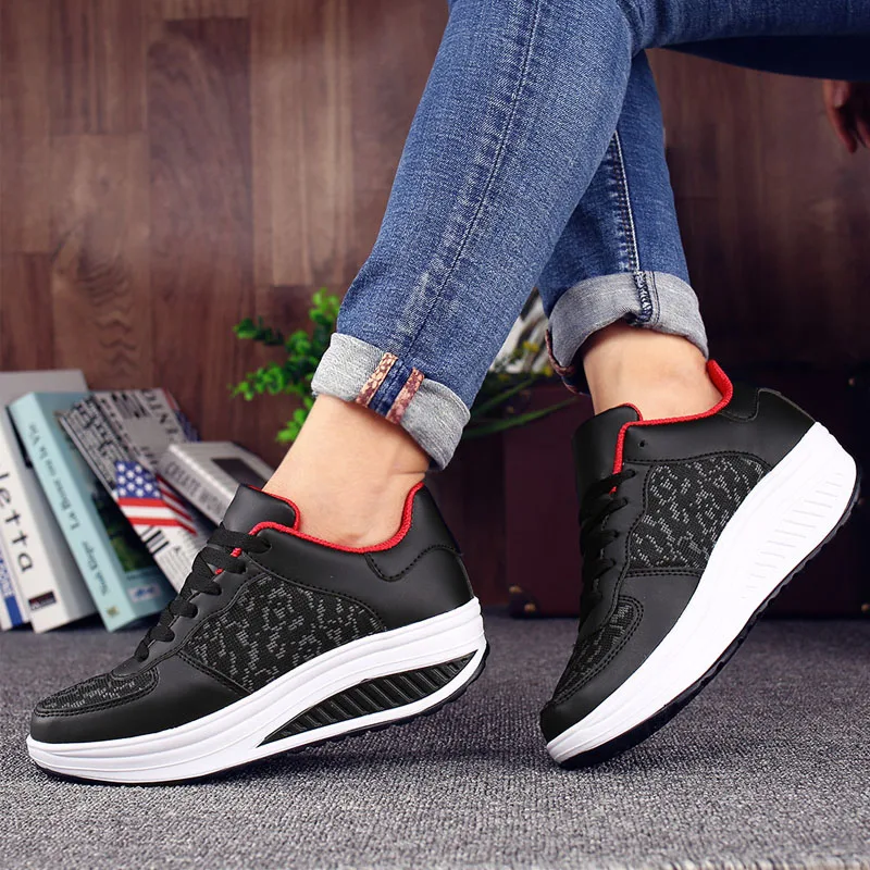 Online VTOTA Frauen Casual Schuhe Plattform Weiße Turnschuhe Designer Schuhe Keil Turnschuhe Casual Schuhe Frauen Korb Femme Turnschuhe Frauen