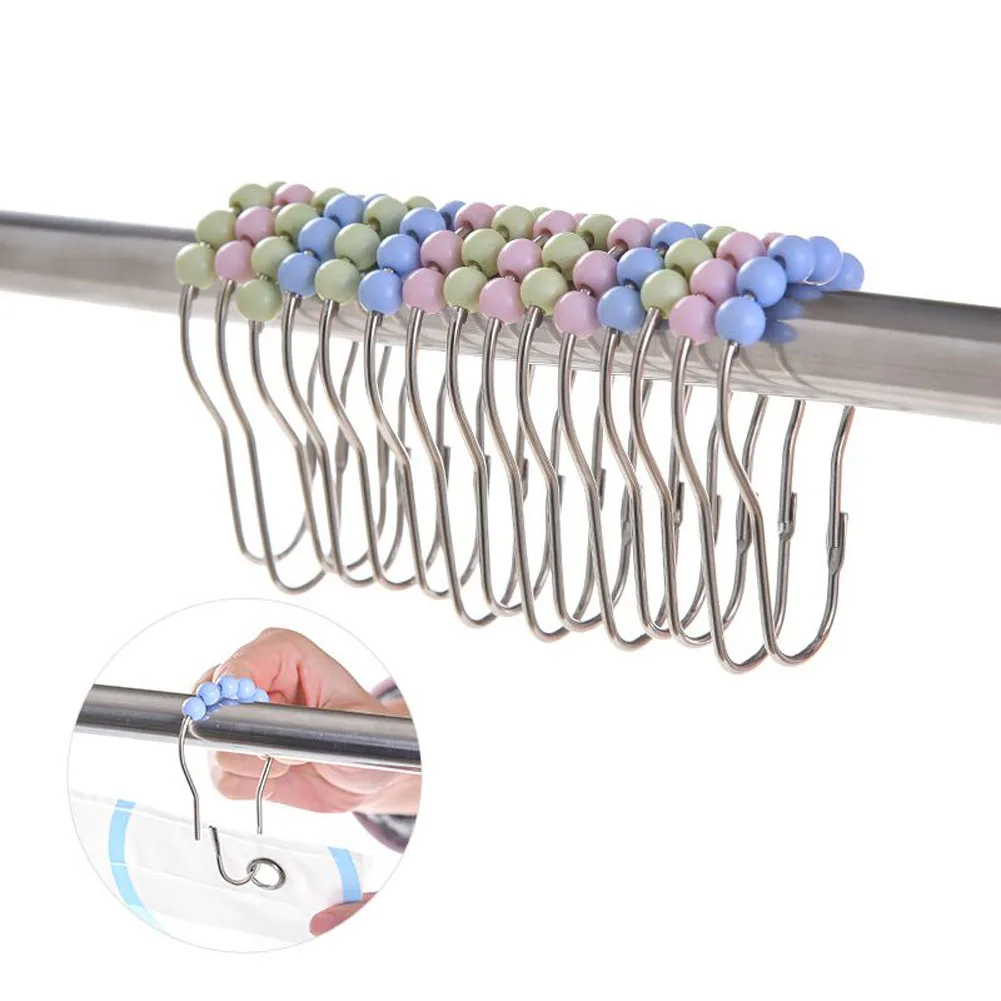 New Style 1 piece Five Metal Bead Type Hoist Hook Clasp Rust Stainless