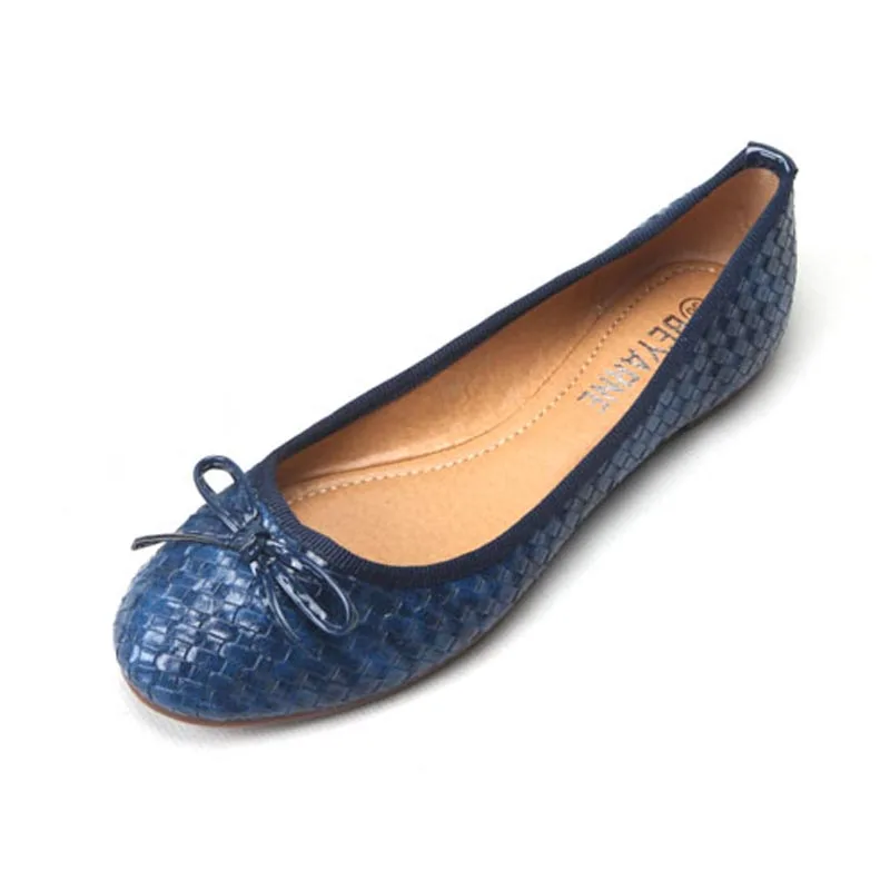 

Fashion Waven Ballerians Flats For Women New Ladies Casual Flat Shoes Size 35-41 Round Toe Shallow Mouth Slip-on Women Flats