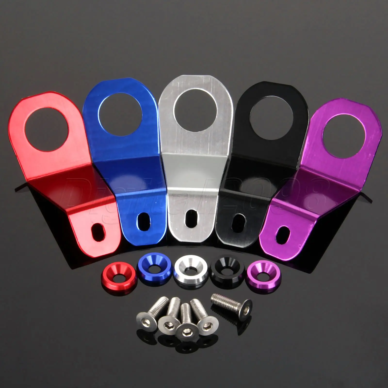 

Racing Genuine Auto Aluminum Radiator Stay Bracket Fit Mounting JDM Style for Honda Civic EG 92-95 Water Tank Radiator Support