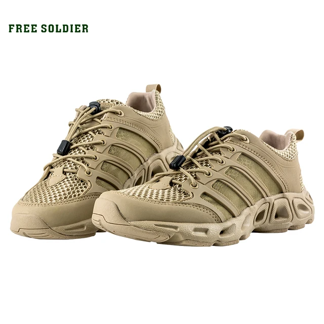 FREE SOLDIER Outdoor Sports shoes for Men Tactical Hiking Shoes for Climbing Breathable