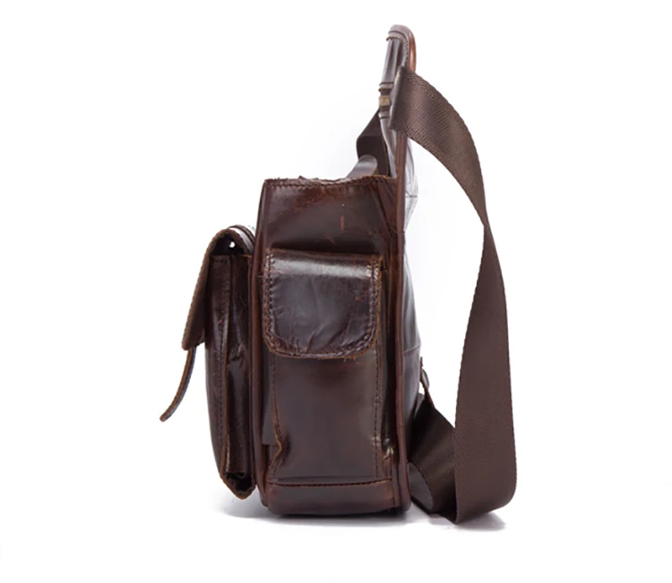 Мужская поясная сумка из натуральной кожи, сумка-кобура из натуральной кожи для iPad mini, поясная сумка из воловьей кожи, повседневная сумка через плечо