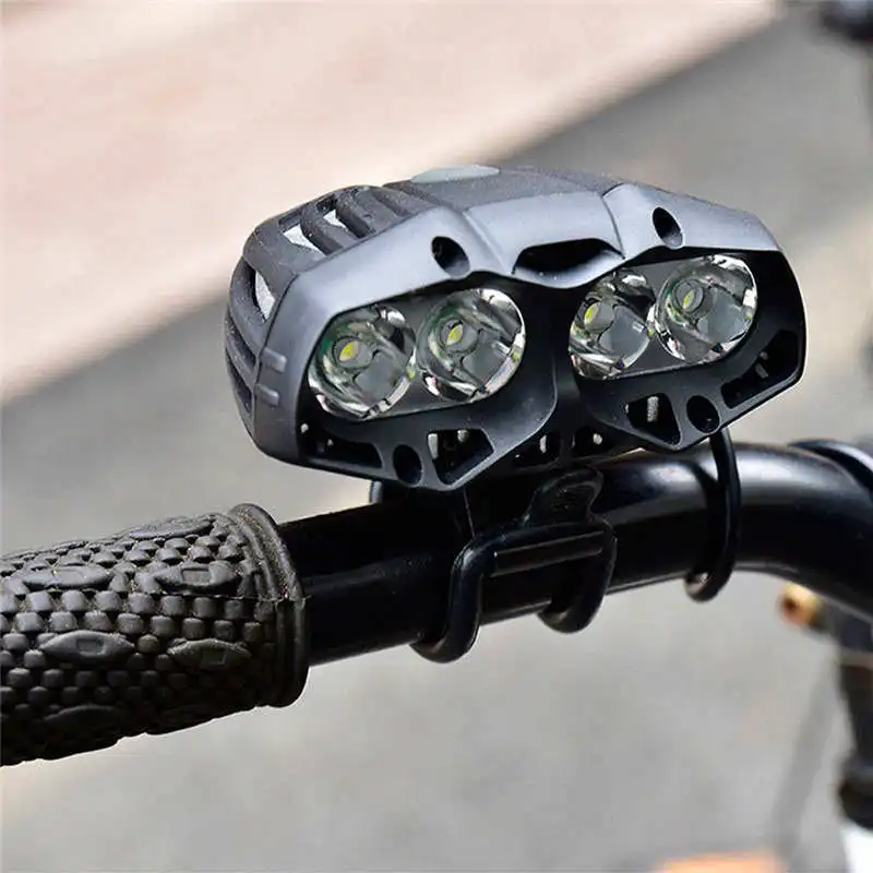 4x XML-T6 LED Bike Bicycle Cycling Front Light Headlamp Headlight 4 Mode powerful led flashlight head lanterna bike #4S6 (6)