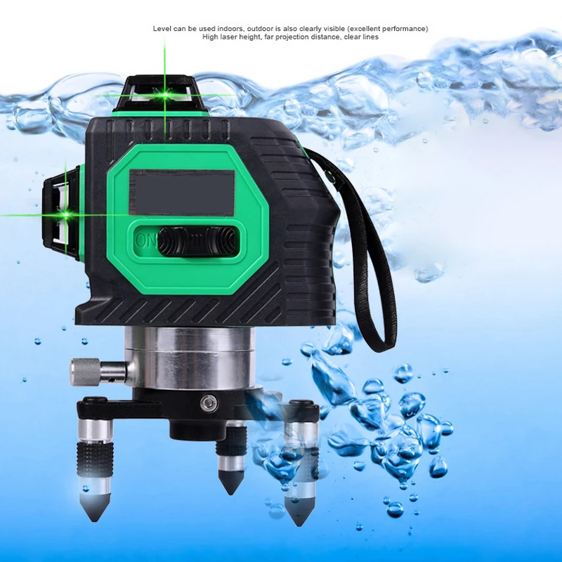 

Professional 12Lines 3D Laser Level Self-Leveling 360 Horizontal And Vertical Cross Super Powerful Red Laser Beam Line Meter