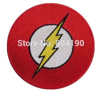 

3.5" FLASH Superhero Movie TV Iron On/Sew On Patch Tshirt TRANSFER MOTIF APPLIQUE Rock Punk Badge