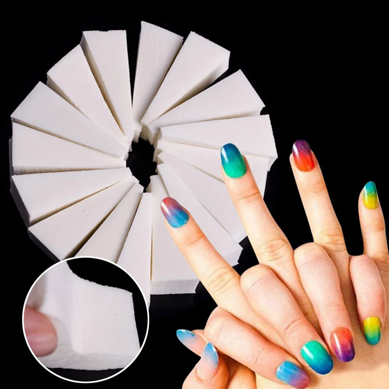 

Soft Triangle Nail Art Transfer Sponge Gradient Coloring Stamping Stamper Painting Image Stamp Foam DIY Polish Gel UV Tool