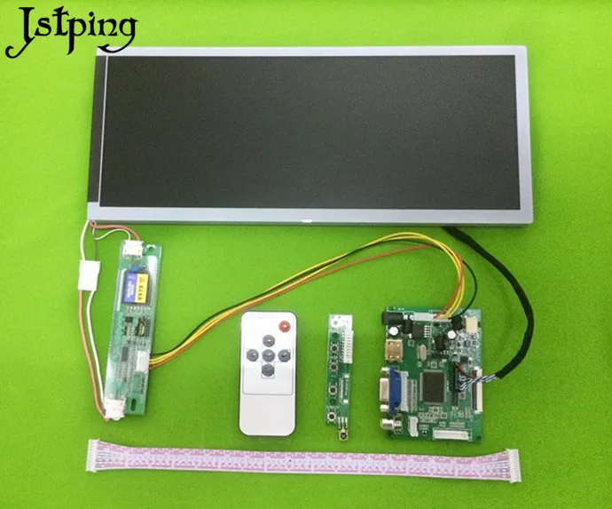 Jstping 12,3 дюймовый ЖК-дисплей экран монитор драйвер платы контроллер LQ123K1LG03 VS-TY2662-V1 HDMI VGA 2AV для Raspberry Pi 3
