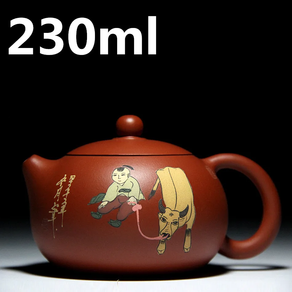 

Chinese Porcelain Teapots 230ml Yixing Zisha Tea Pot Ceramic Kung Fu Tea Set Purple Clay Mud Teapot Tea Ceremony Tea Kettle