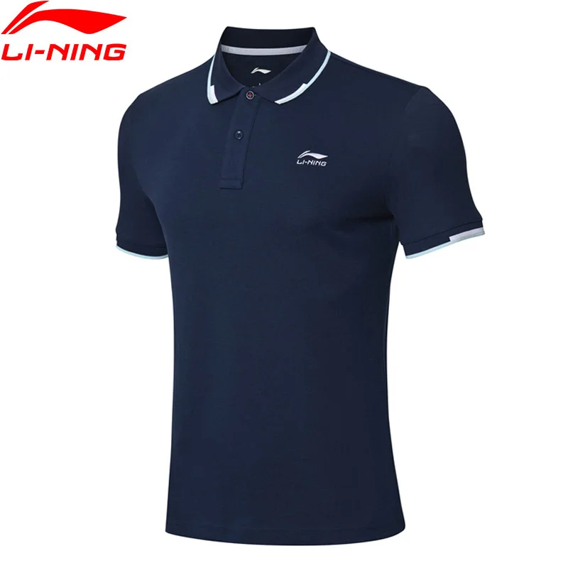 

Li-Ning Men The Trend Sports POLO Breathable 60% Cotton 40% Polyester Regular Fit LiNing Sport T-Shirt Tee APLP005 JFM19