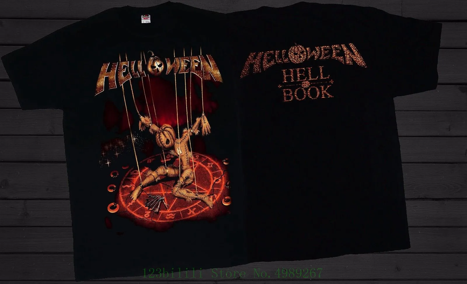Helloween Hellbook Power Metal Gamma Ray Stratovarius футболка Размеры: от S до 7xl хлопковые рубашки