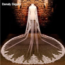 Великолепные 3*3 м новые реальные фотографии белый/слоновой кости с блестками и аппликацией Мантилья свадебная вуаль длинный гребень Свадебные аксессуары MD2010