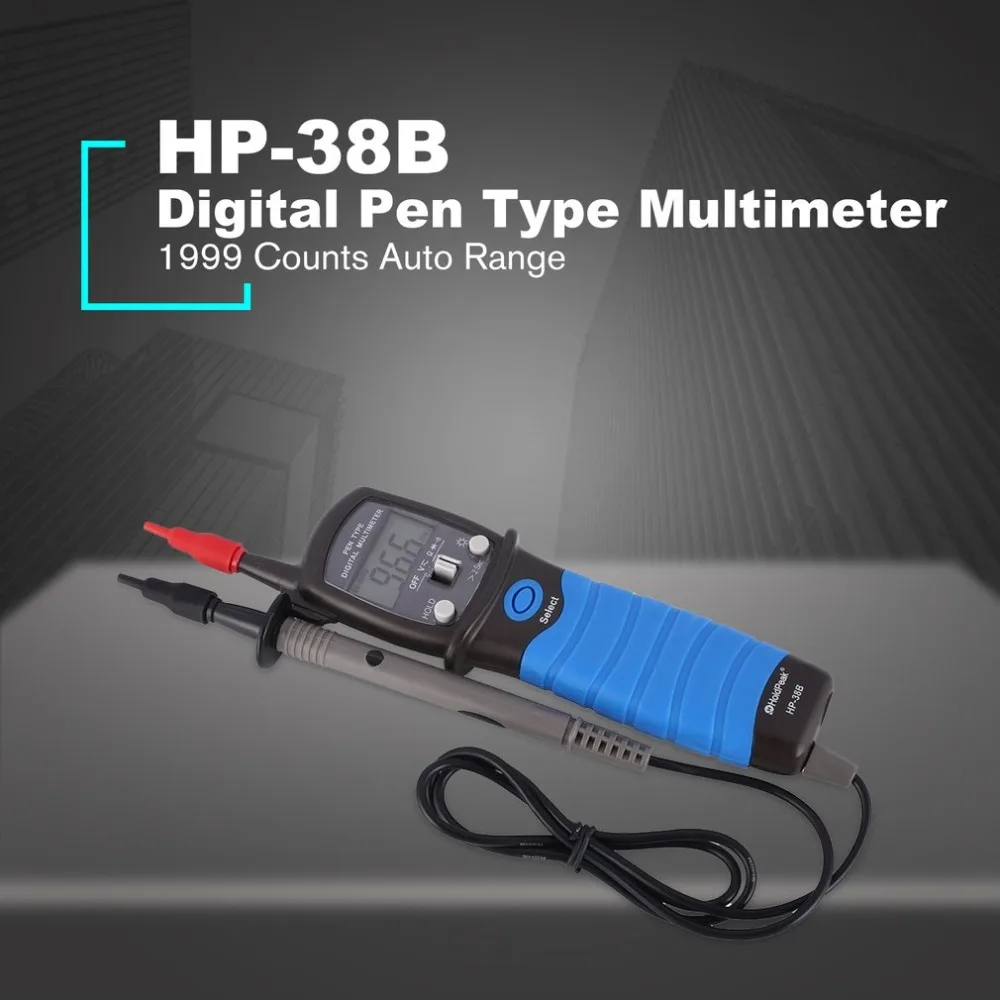 HP-38B Ручной цифровой Ручка Тип мультиметр автоматический диапазон 1999 отсчетов AC/DC Вольт Ом диод непрерывности Тестер Вольтметр