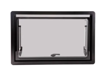 

450x500mm 17.7x19.7 inch Top Hung Side Window Right Angle Ventilation Hatch With Screen and Blind RV Caravan Motorhome MG16RW