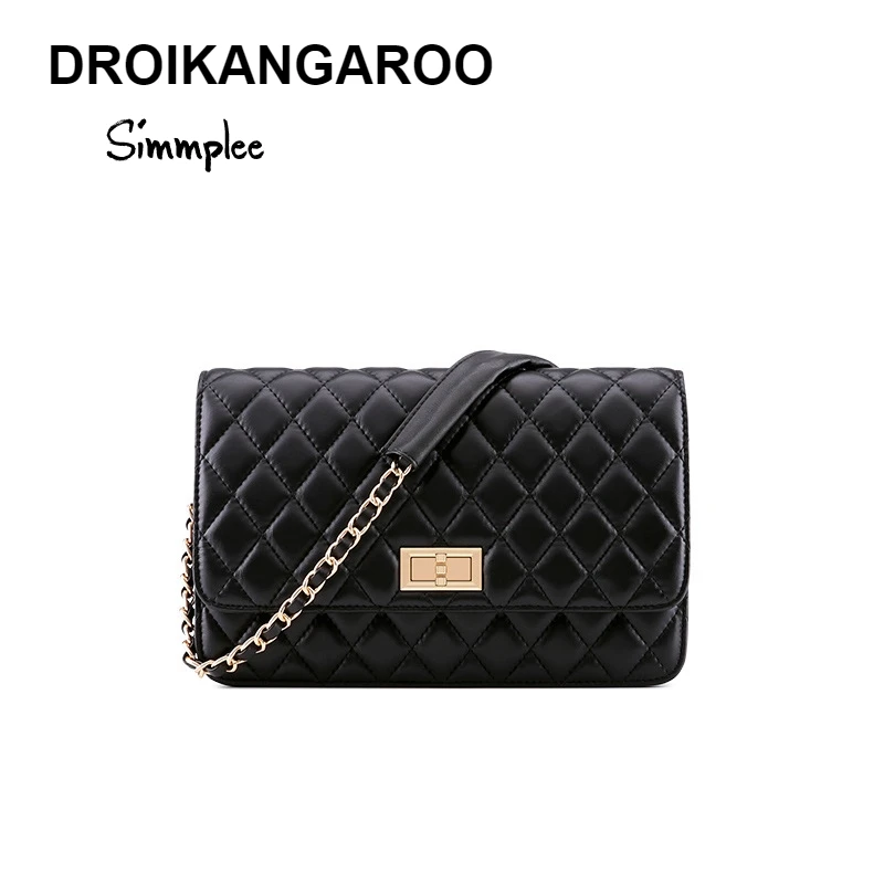 

2019 Brand CowhideGenuine Leather Women Shoulder Crossbody Bags Women Small Casual Designer Messenger Bags Ladies Chain Bag