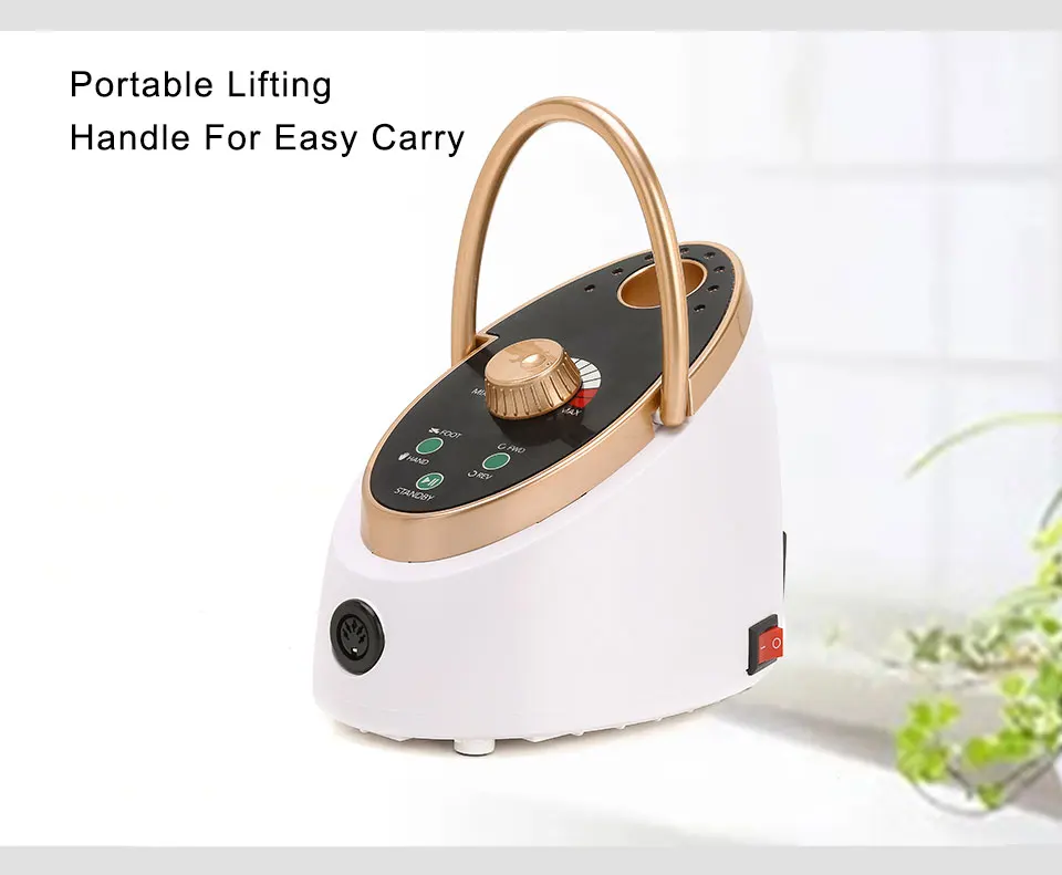 Online Cappucci Gehobenen Elektrische Nagel Bohrer 35000 RPM 65W Maniküre Maschine Für Nail art Gel Polnisch Kostenloser Keramik Bohrer Bits