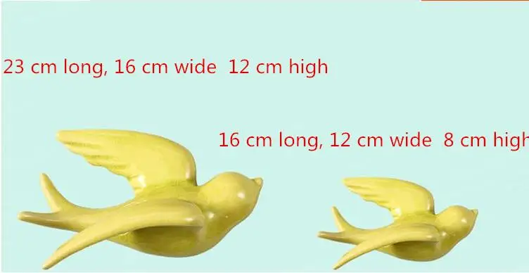 Трехмерные настенные наклейки, красивые цветные ласточки, креативные настенные украшения птицы, рождественские украшения