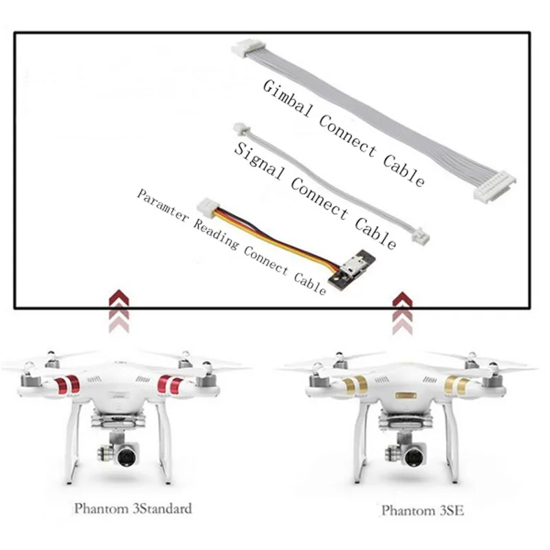 DJI Phantom 3 standard/3 SE Квадрокоптер Дрон FPV Gimbal сигнал Paramter чтение соединительный кабель Провода Линии подключения