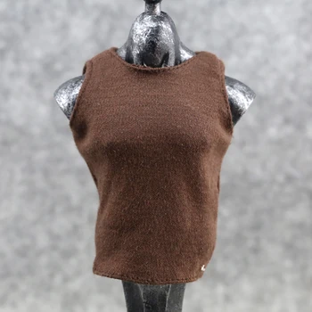 

1/6 Scale Male Vest Brown Fit 12 Inch Hot Toys TC Dragon TTL PHicen Muscle Action Figure Soldier Clothing Annex Body