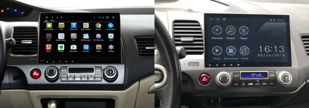 9 Android Car Multimedia player 2 Din WIFI GPS Navigation Autoradio For Honda Civic 2006~2011 touch screen Bluetooth 9