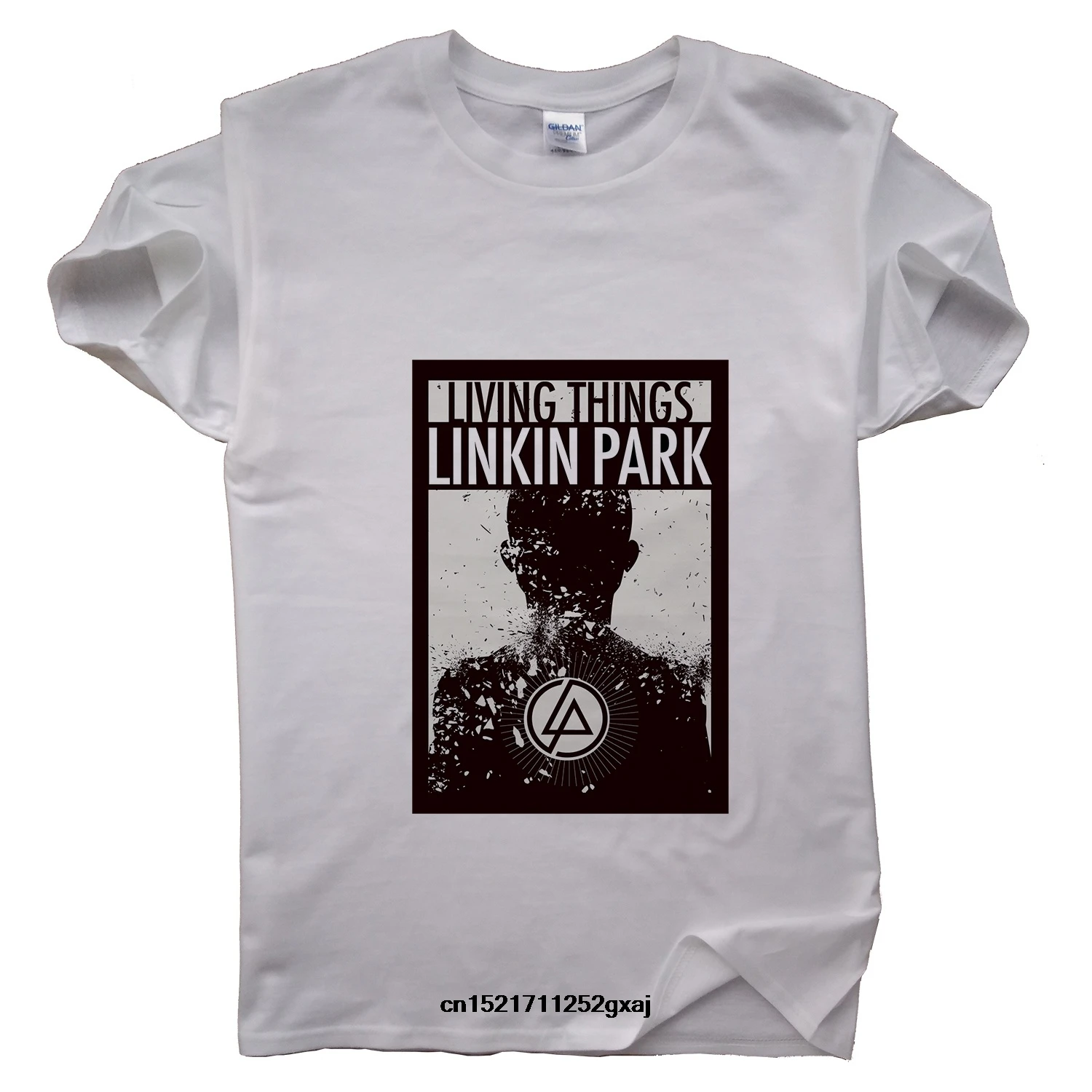 Возьмите Для мужчин футболка живое Linkin Park буквы и графический с круглым вырезом