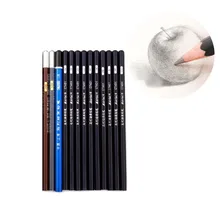 13Pcs Set Standard Drawing Sketching Pencils 2H 14B Soft Artist Charcoal Sketch Painting Draft Pencil Set